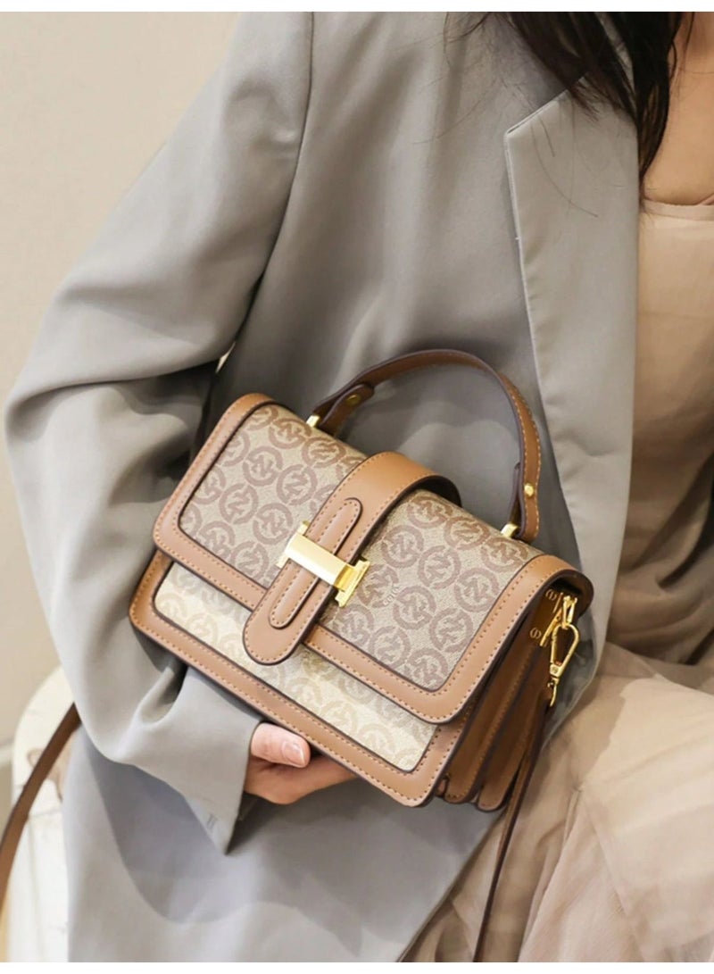 SHIEN Shoulder Bag Brown Color Medium Size - Modern Fashion - Image 1